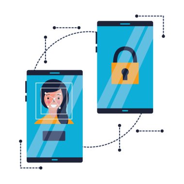 kadın yüz tarama işlemi Gadget'ı