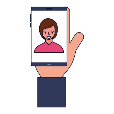 cep telefonu kadın fotoğraf ile el