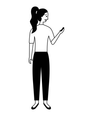 cep telefonu cihazı kullanan kadın