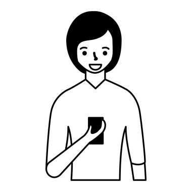 cep telefonu cihazı kullanan kadın