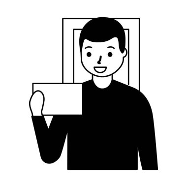 Adam yüz tarama biyometrik dijital teknoloji