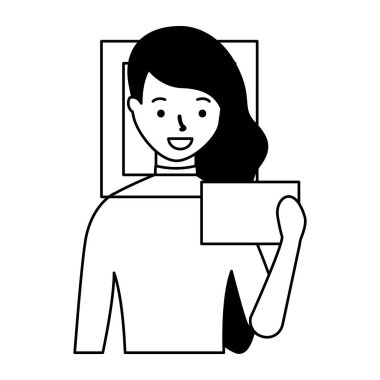 kadın yüz tarama işlemi Gadget'ı