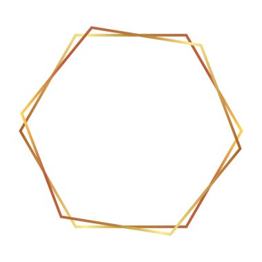 geometrik çerçeve dekorasyon boş beyaz arka plan