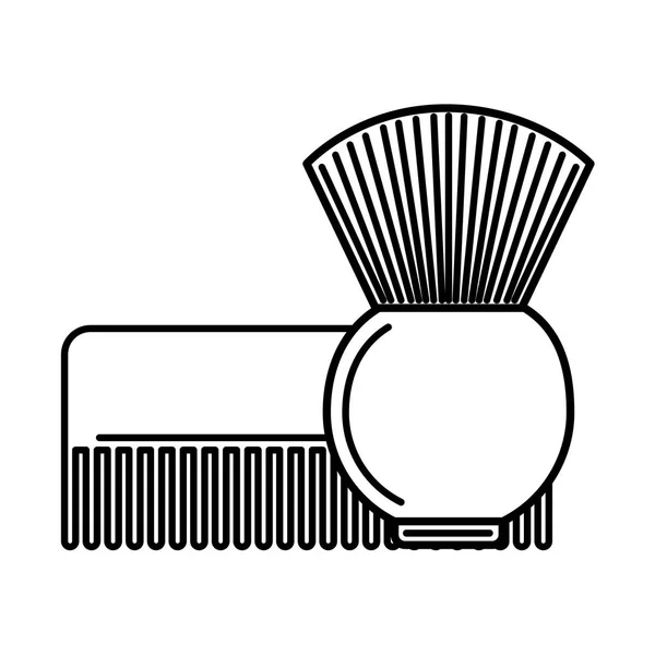 Barbearia relacionada — Vetor de Stock