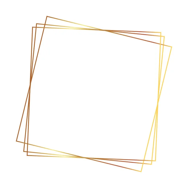 几何框架装饰空白色背景 — 图库矢量图片