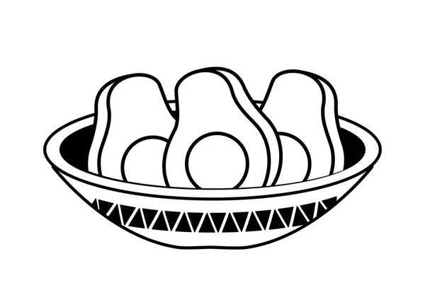 Мексиканская кухня традиционная — стоковый вектор