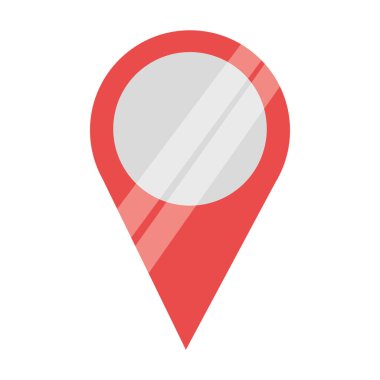 Beyaz arka plan vektör çizim üzerindeki işaretçi harita konumları