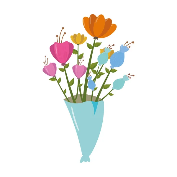 Buket çiçek süsleme — Stok Vektör
