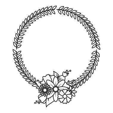 Çiçek çelenk yaprakları çiçek