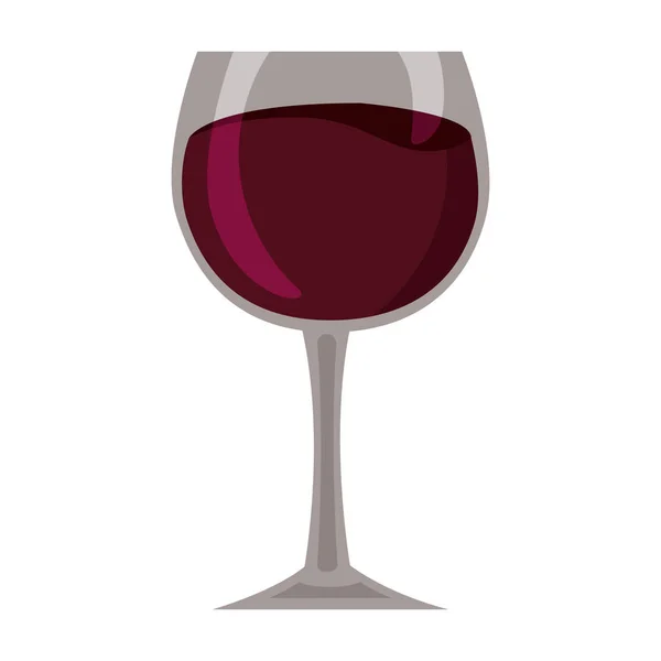 Weinglasbecher — Stockvektor