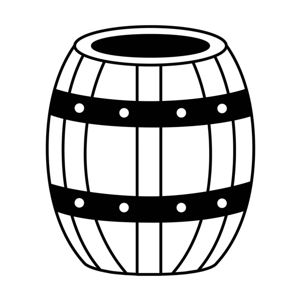 Barrica de vino de madera — Archivo Imágenes Vectoriales