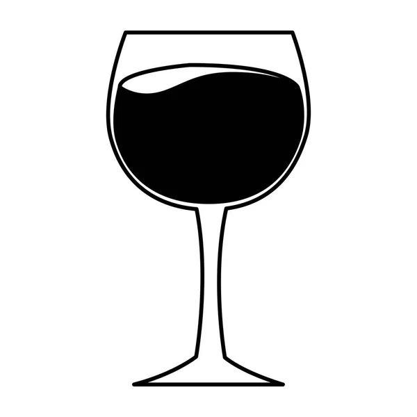 Coupe en verre de vin — Image vectorielle