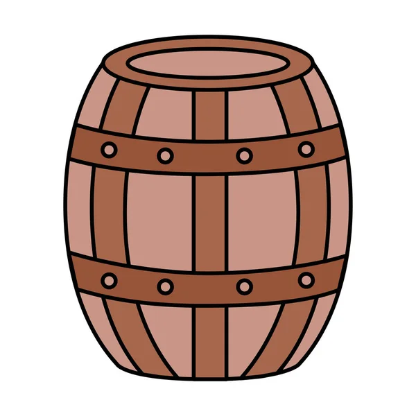 Barril de vinho de madeira — Vetor de Stock