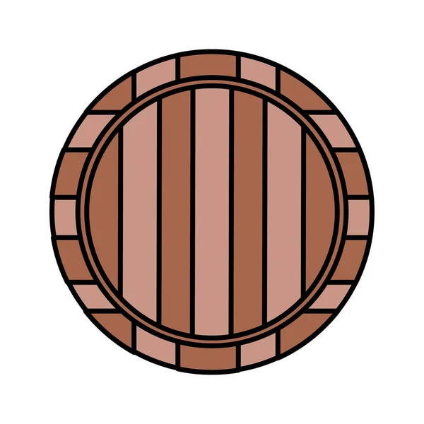 木制酒桶 — 图库矢量图片