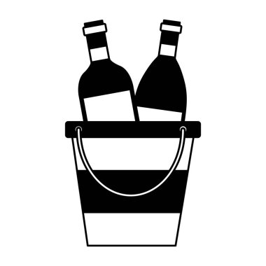 şarap şişeleri buz kovası