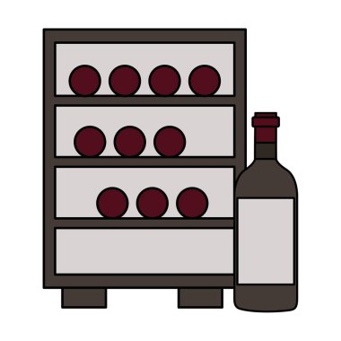 buzdolabı şarap şişeleri ile