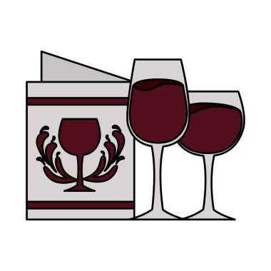 şarap cam bardak ve restoran menü içecekler