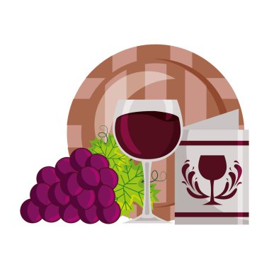 şarap varil Kupası üzüm ve restoran menü