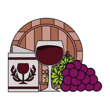 şarap varil Kupası üzüm ve restoran menü