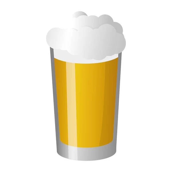 Mousse de bière froide — Image vectorielle