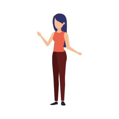 güzel ve genç kadın karakter