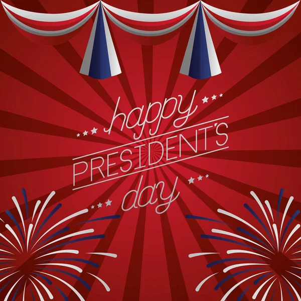 Happy presidents day — Stock Vector