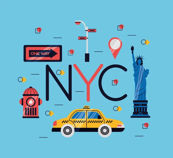 New York city card — стоковый вектор