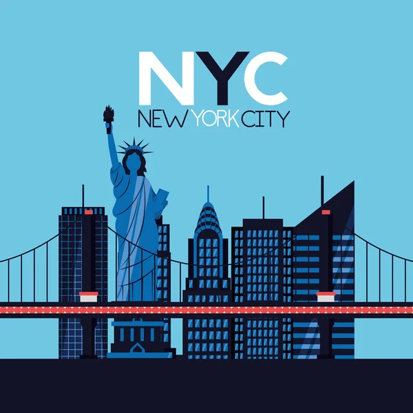 New york city card — Stock Vector