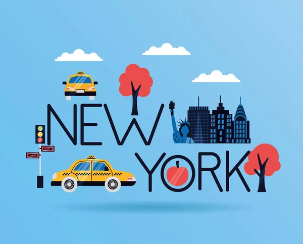 New York-staden — Stock vektor