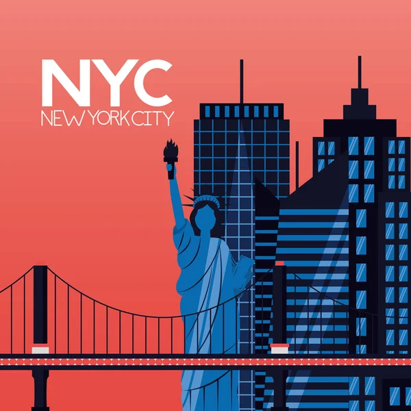 Ciudad de Nueva York — Vector de stock