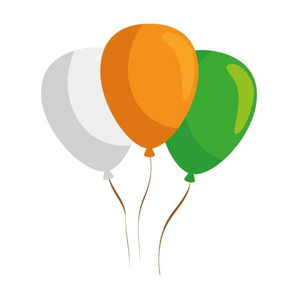 Globos helio icono flotante — Vector de stock