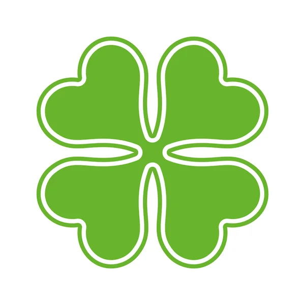 St patrick clover leaf — Stock Vector