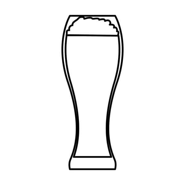 Glas met drank pictogram — Stockvector