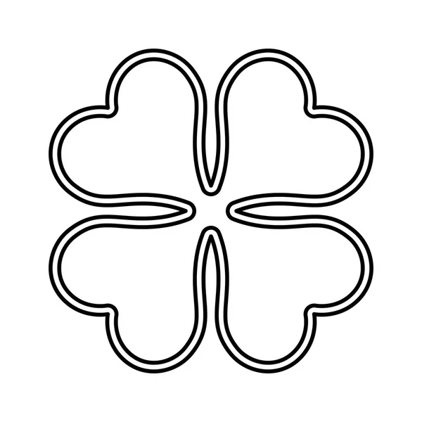 St patrick φύλλο τριφυλλιού — Διανυσματικό Αρχείο