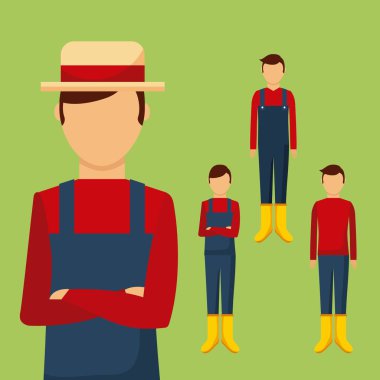 Bahçıvan değişik geleneksel giysileri ile