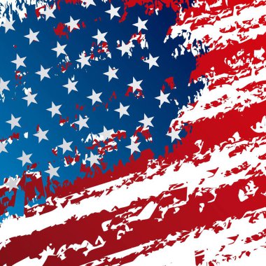 Grunge Amerika Birleşik Devletleri bayrağı desen