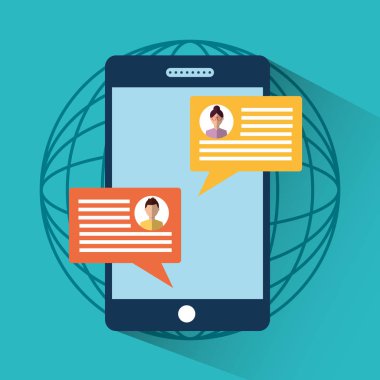 akıllı telefon mesaj sms sohbet internet dijital