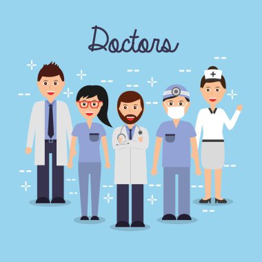 Doktorlar personel hastane profesyonel insanlar