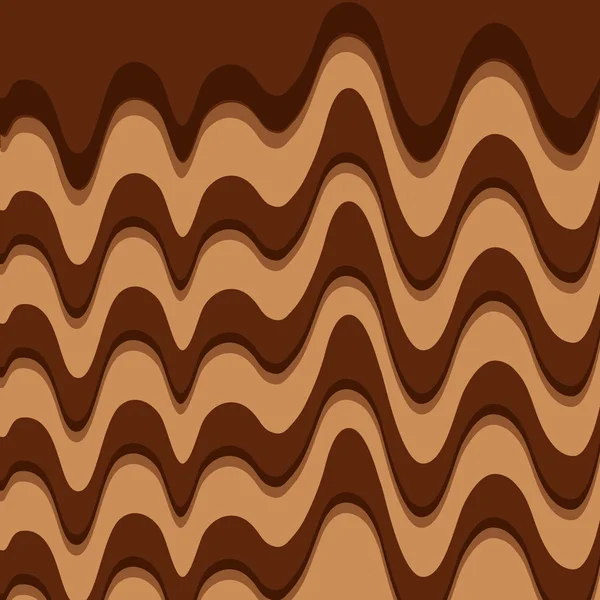 Roztavené čokolády sladké vzorování — Stockový vektor