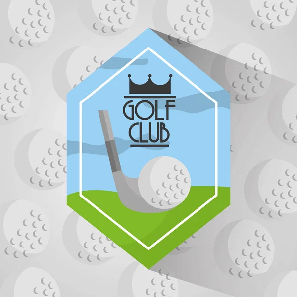 golf club sport balls background
