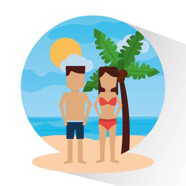 kaç beach palm deniz güneş peyzaj içinde