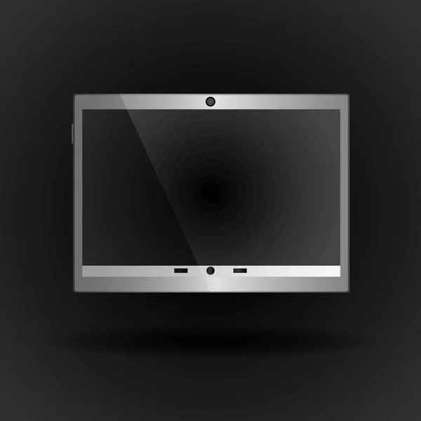 Digitala tablett skärmen objekt teknik — Stock vektor