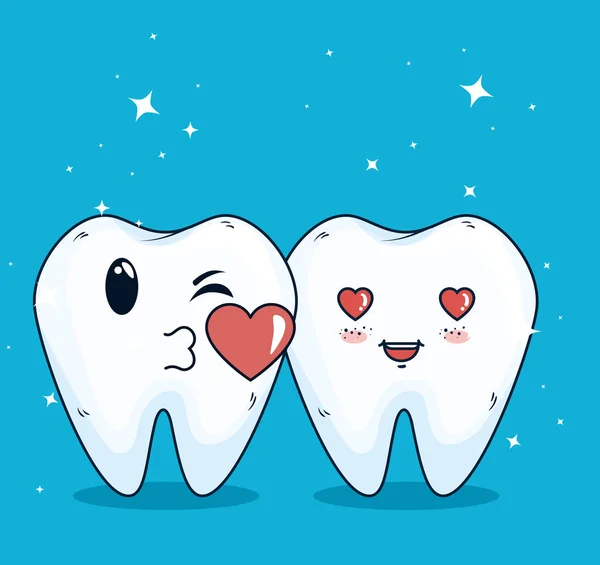 Helathcare τα δόντια με υγιεινή ιατρική θεραπεία — Διανυσματικό Αρχείο