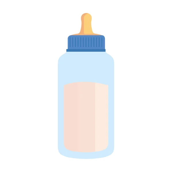 Leche botella bebé icono — Vector de stock