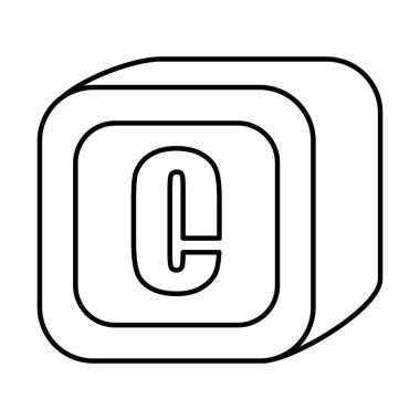 alfabe blok oyuncak simgesi