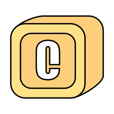 alfabe blok oyuncak simgesi