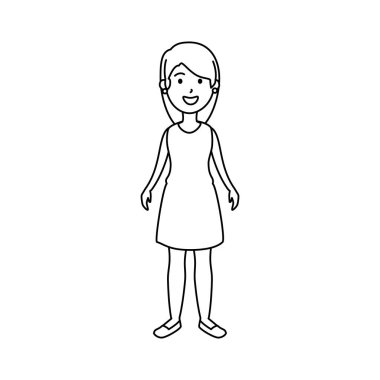 güzel ve genç kadın karakter