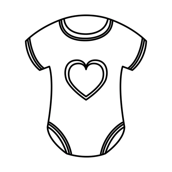 Ícone bonito roupas de bebê —  Vetores de Stock