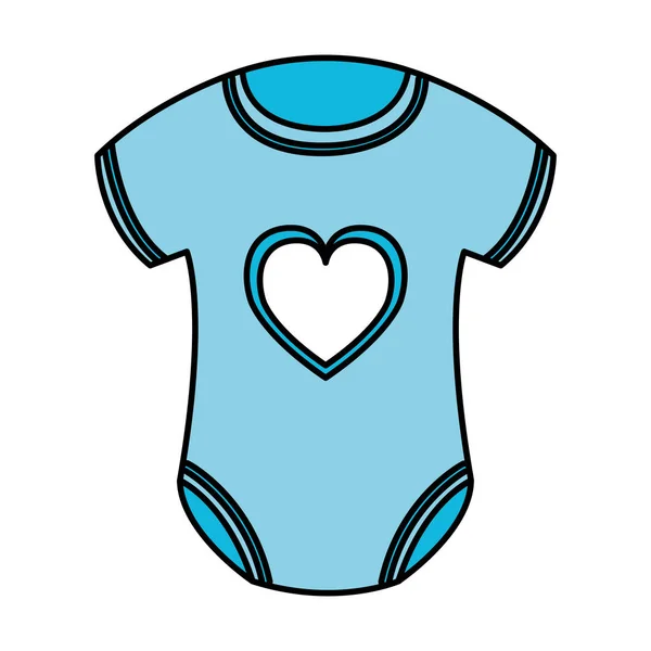 Ícone bonito roupas de bebê — Vetor de Stock