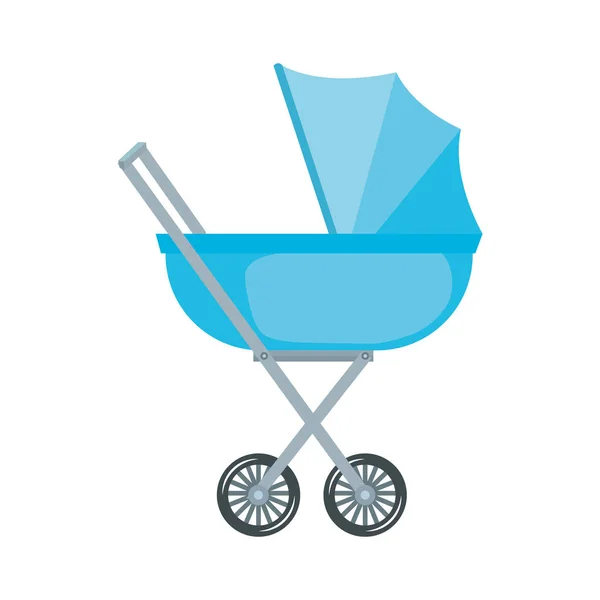 Carrinho de bebê ícone isolado — Vetor de Stock